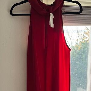 Brand new with tags- Banana republic Elegant Red Sleeveless a line Dress